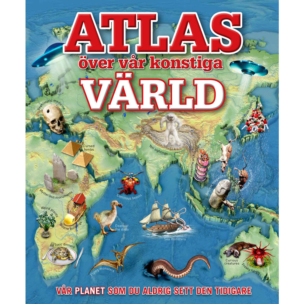 Lind & Co Atlas över vår konstiga värld (inbunden)