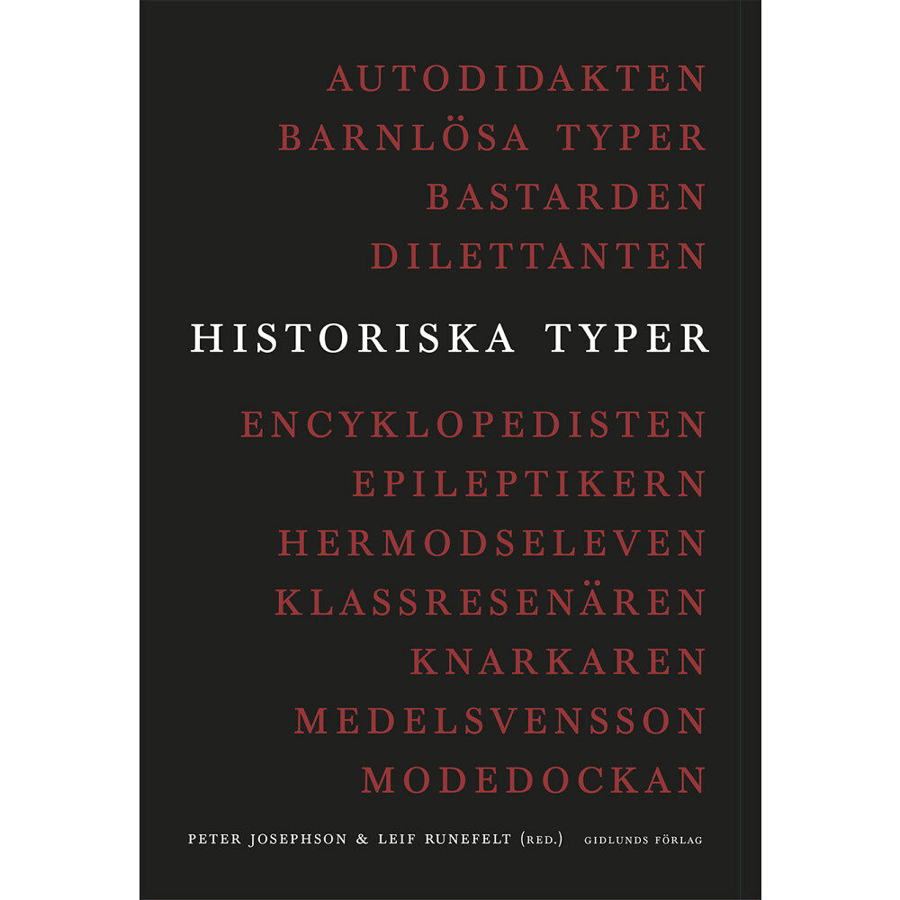 Gidlunds förlag Historiska typer (bok, danskt band)