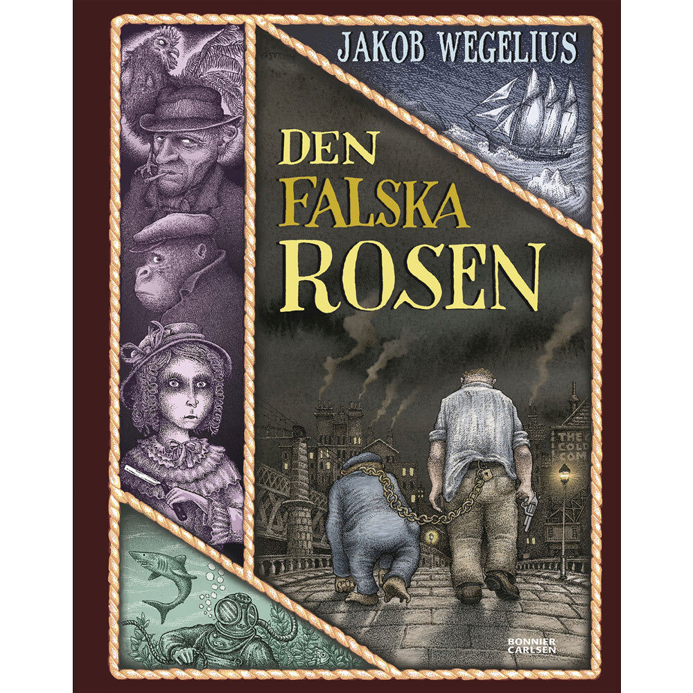 Jakob Wegelius Den falska rosen (bok, danskt band)