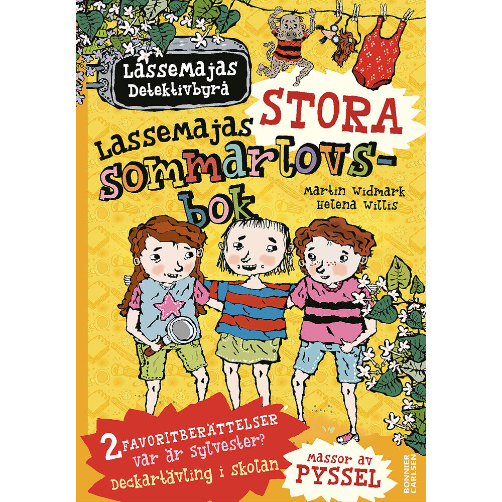 Martin Widmark LasseMajas stora sommarlovsbok. Deckartävling i skolan & Var är Sylvester? (inbunden)