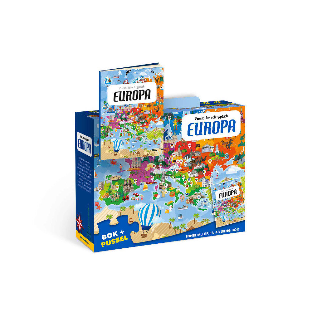 Tukan Förlag Pussla, lär och upptäck Europa (bok)