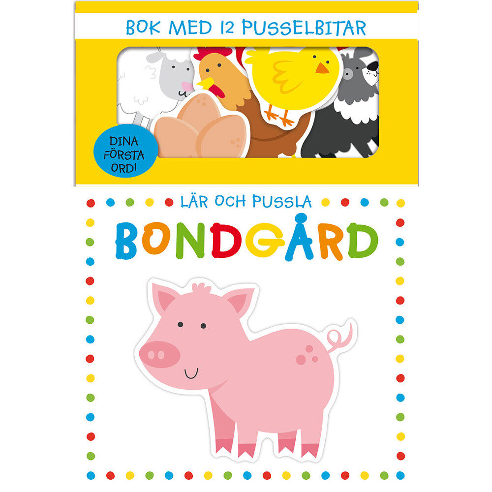 Tukan Förlag Lär och pussla : Bondgård (bok, board book)