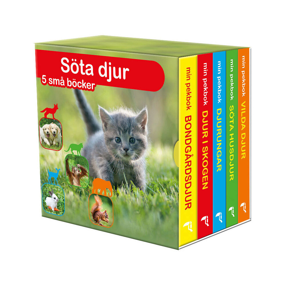 Tukan Förlag Söta djur : fem små böcker (bok, board book)