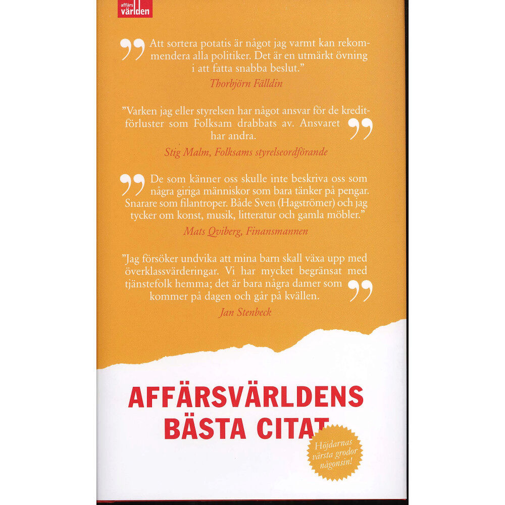 Kalla kulor förlag Affärsvärldens bästa citat (inbunden)
