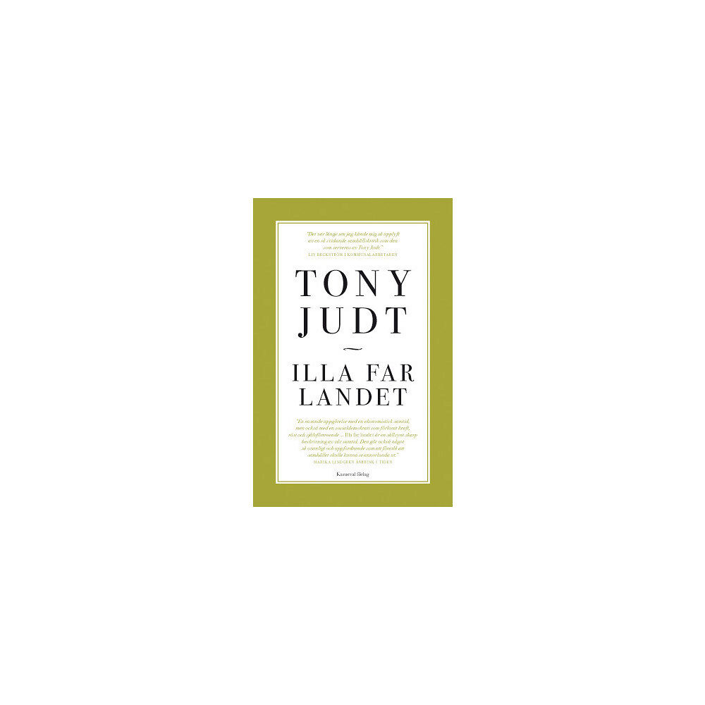 Tony Judt Illa far landet (pocket)