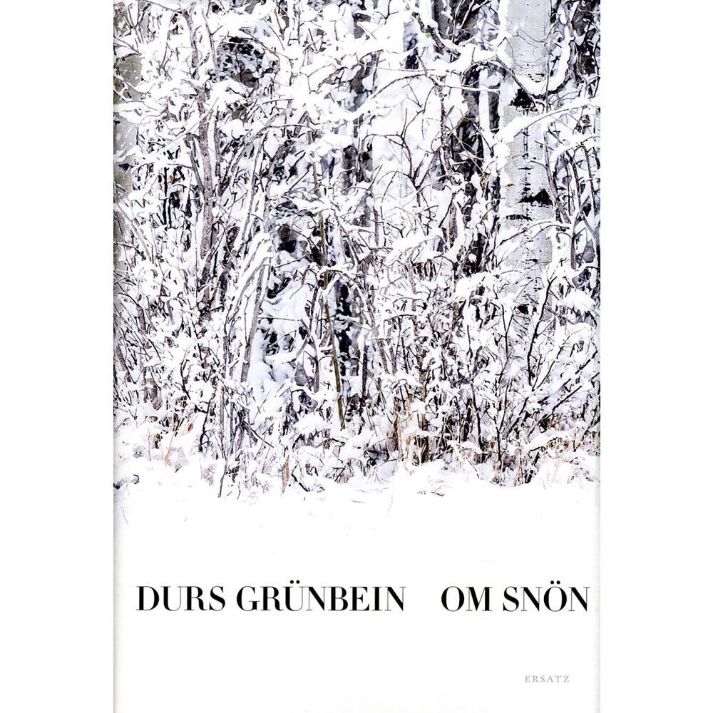 Durs Grünbein Om snön (inbunden)