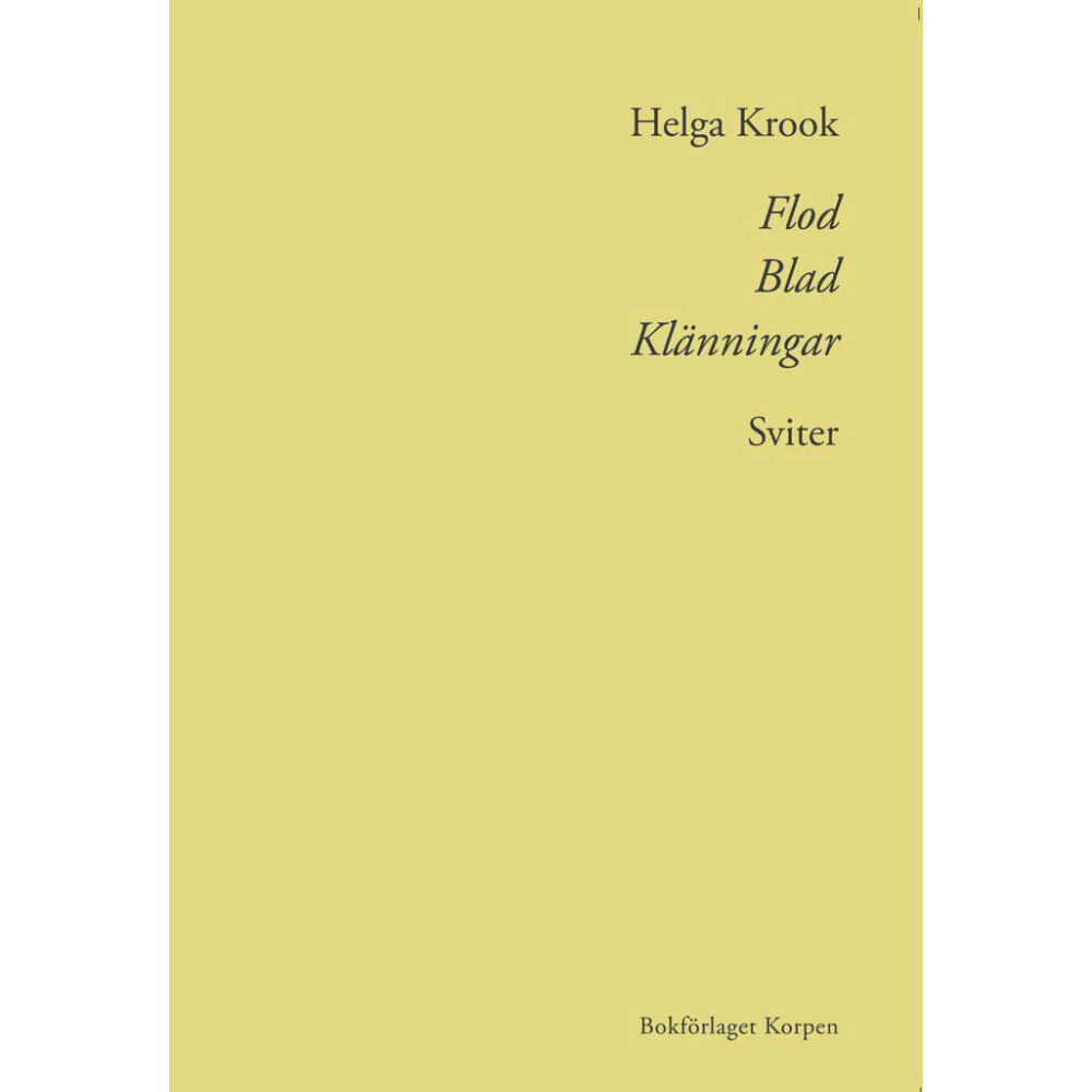 Helga Krook Flod Blad Klänningar (bok, danskt band)