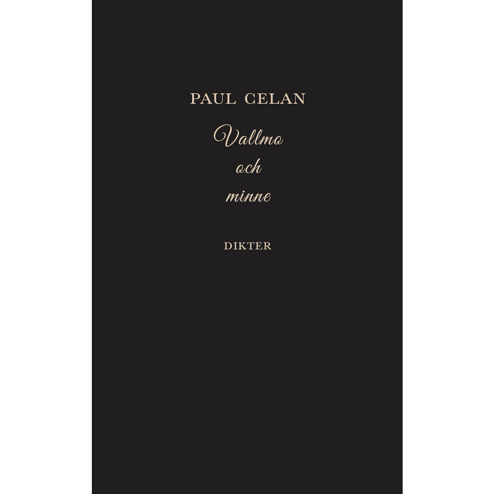 Paul Celan Vallmo och minne (inbunden)