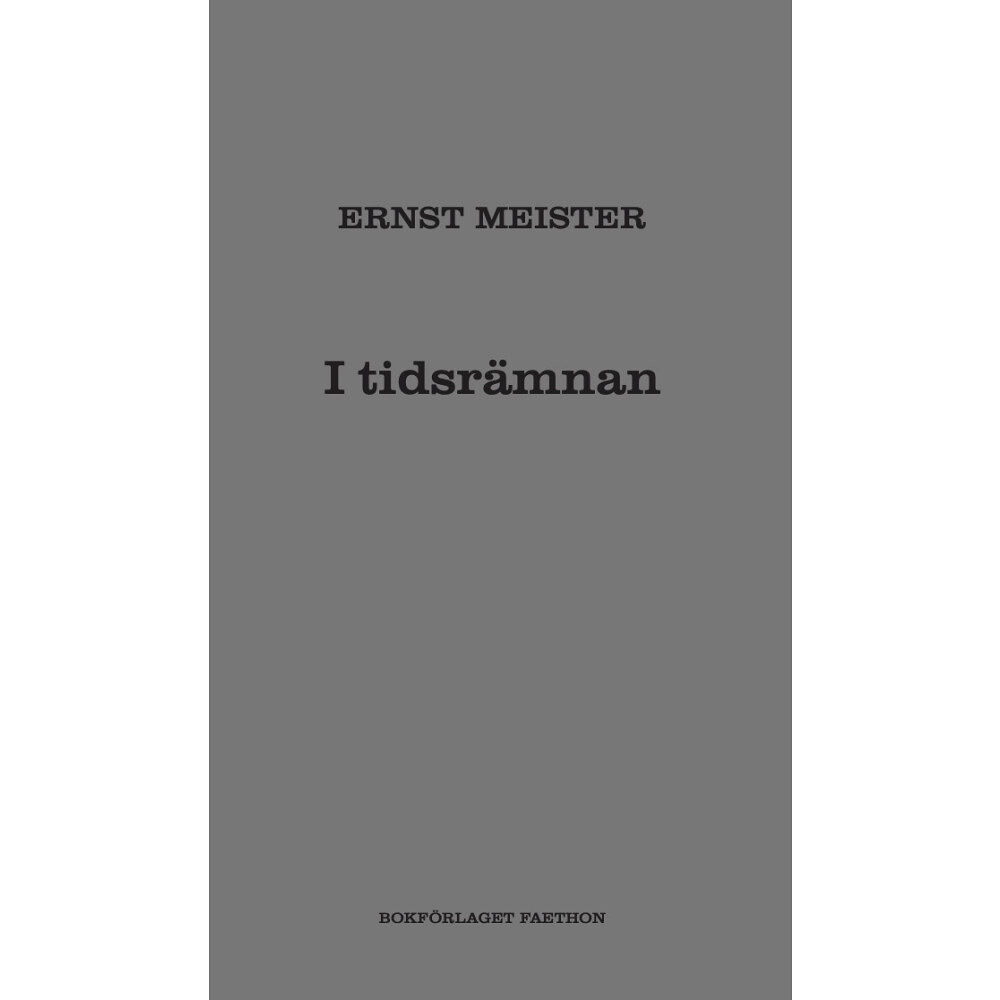 Ernst Meister I tidsrämnan (bok, danskt band)