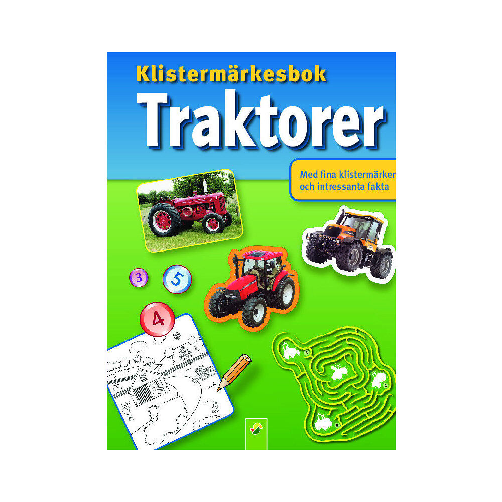 Stevali Traktorer:klistermärken och intressant fakta (häftad)
