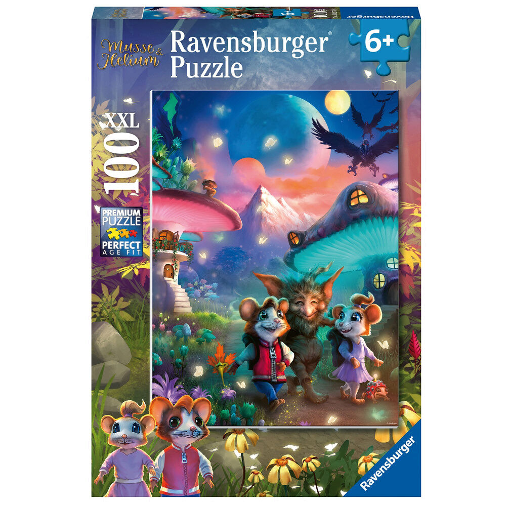 Ravensburger Musse & Helium: The Enchanting Mushroom Town 100 bitars pussel