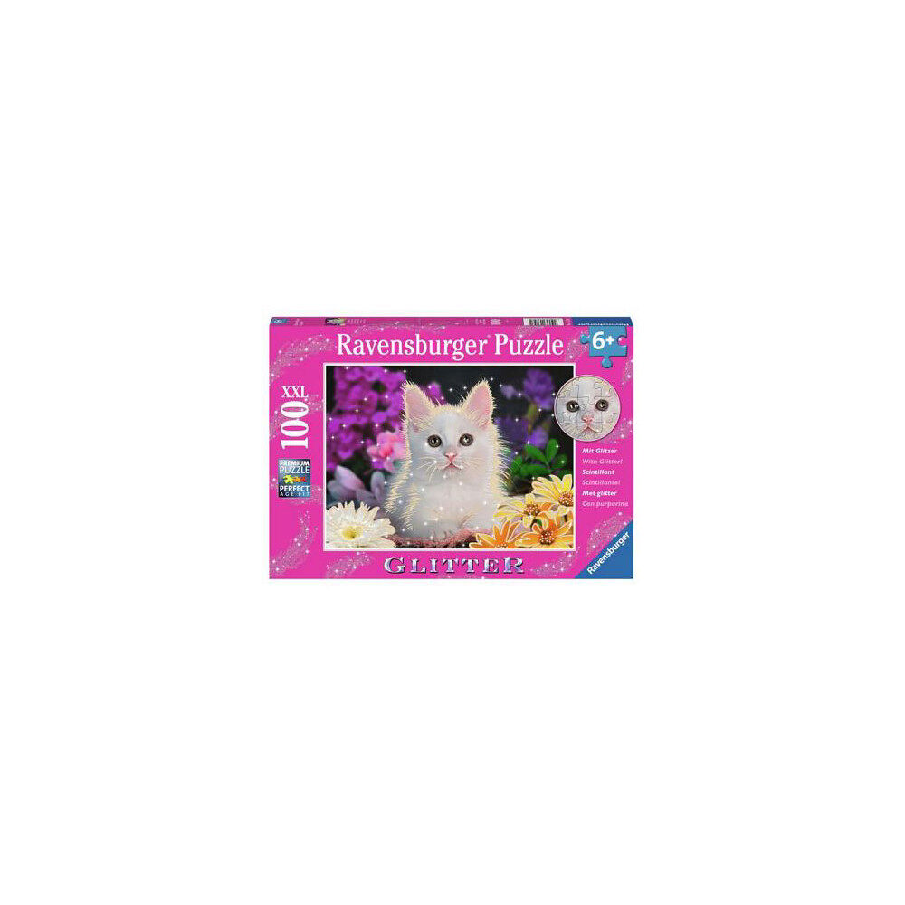 Ravensburger White Kitten Glitter 100p