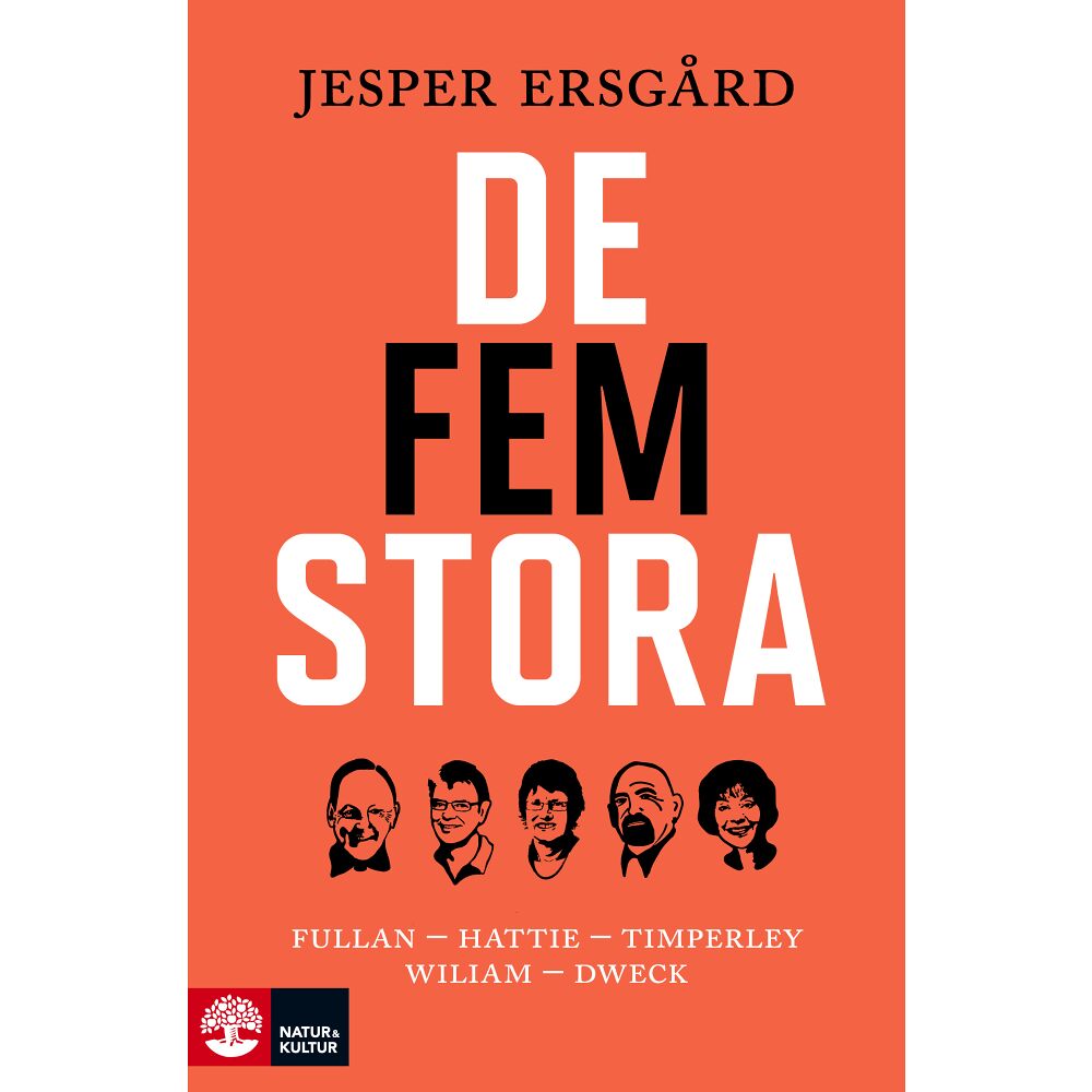 Jesper Ersgård De fem stora : Fullan - Hattie - Timperley - Wiliam - Dweck (bok, danskt band)