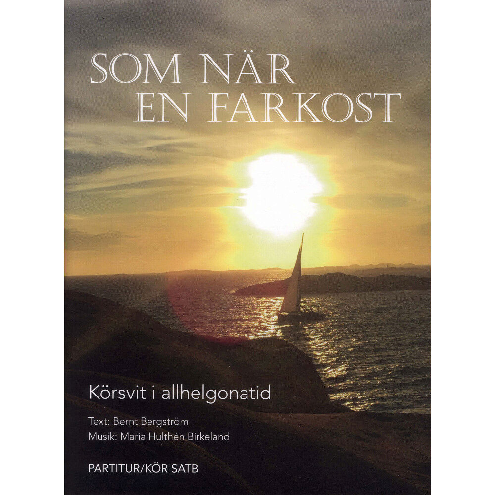 Bernt Bergström Som när en farkost : körsvit i allhelgonatid - Partitur/Kör SATB (häftad)