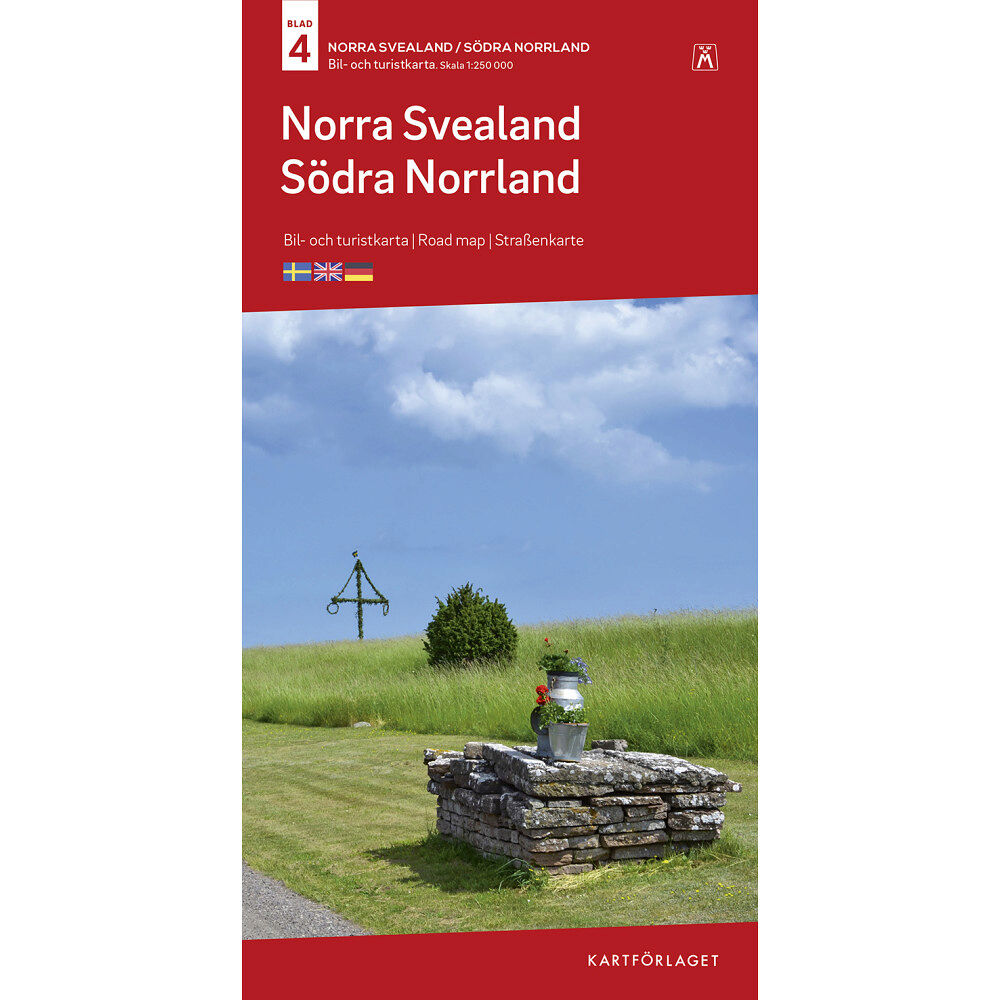Kartförlaget Norra Svealand-Södra Norrland B&T Nr 4 : Skala 1:250.000