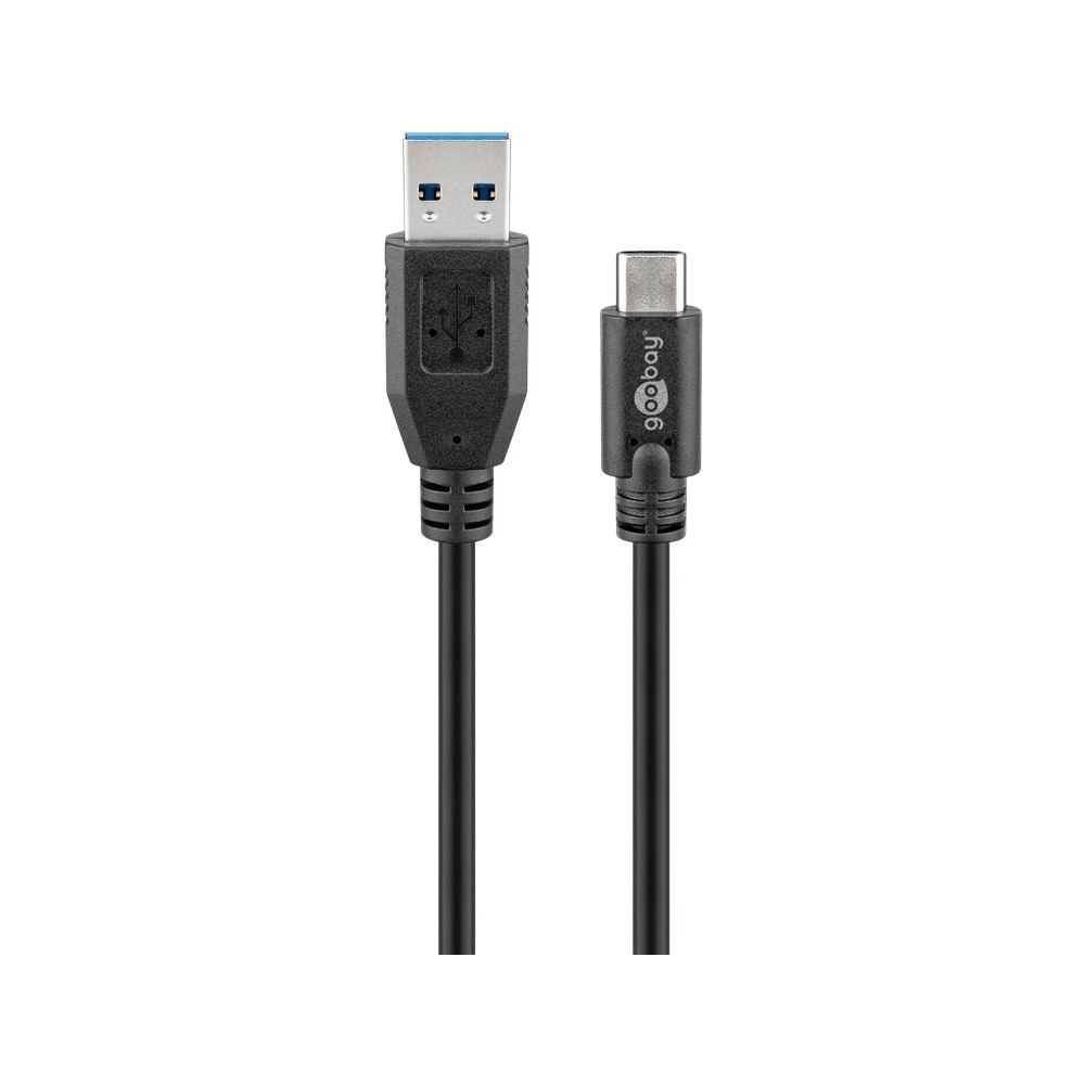 Goobay Goobay 73141 USB-kablar 3 m USB 3.2 Gen 1 (3.1 Gen 1) USB A USB C Svart