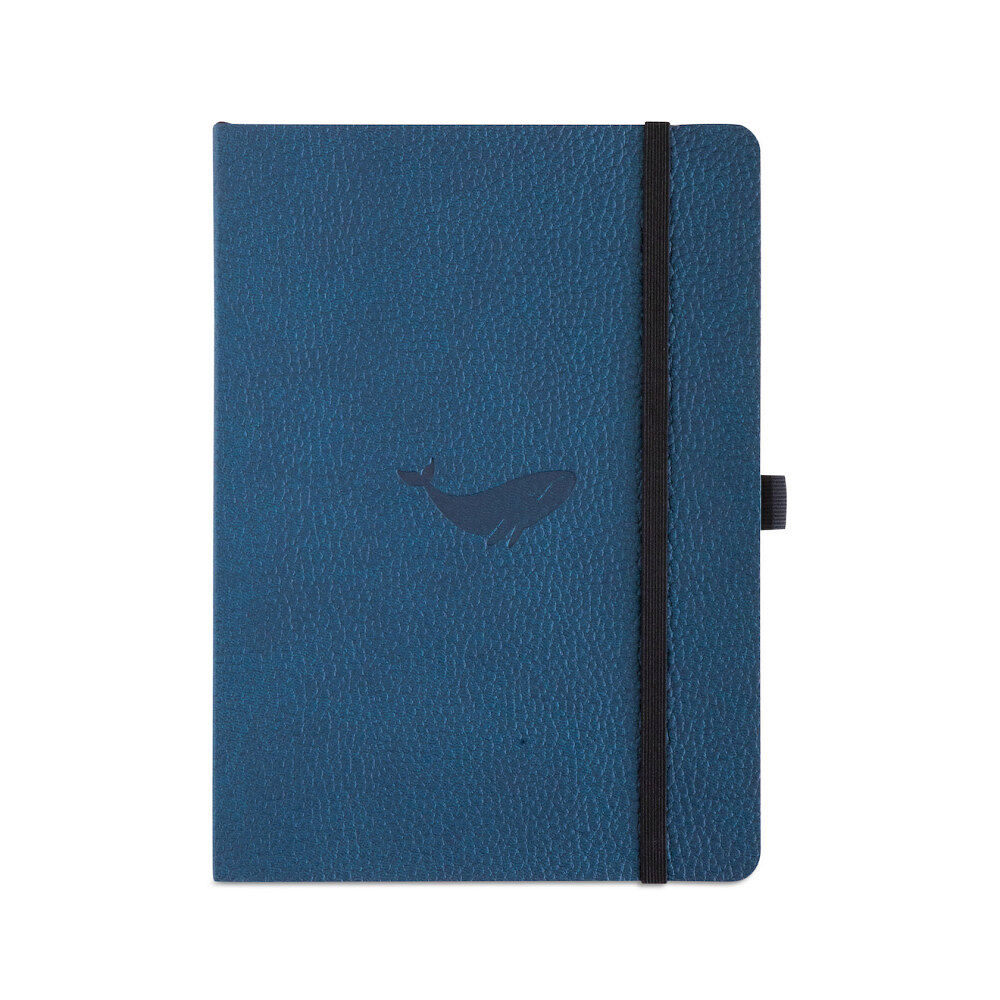 Dingbats*Notebooks LTD Dingbats* Wildlife Soft Cover A5 Dotted Blue Whale Notebook