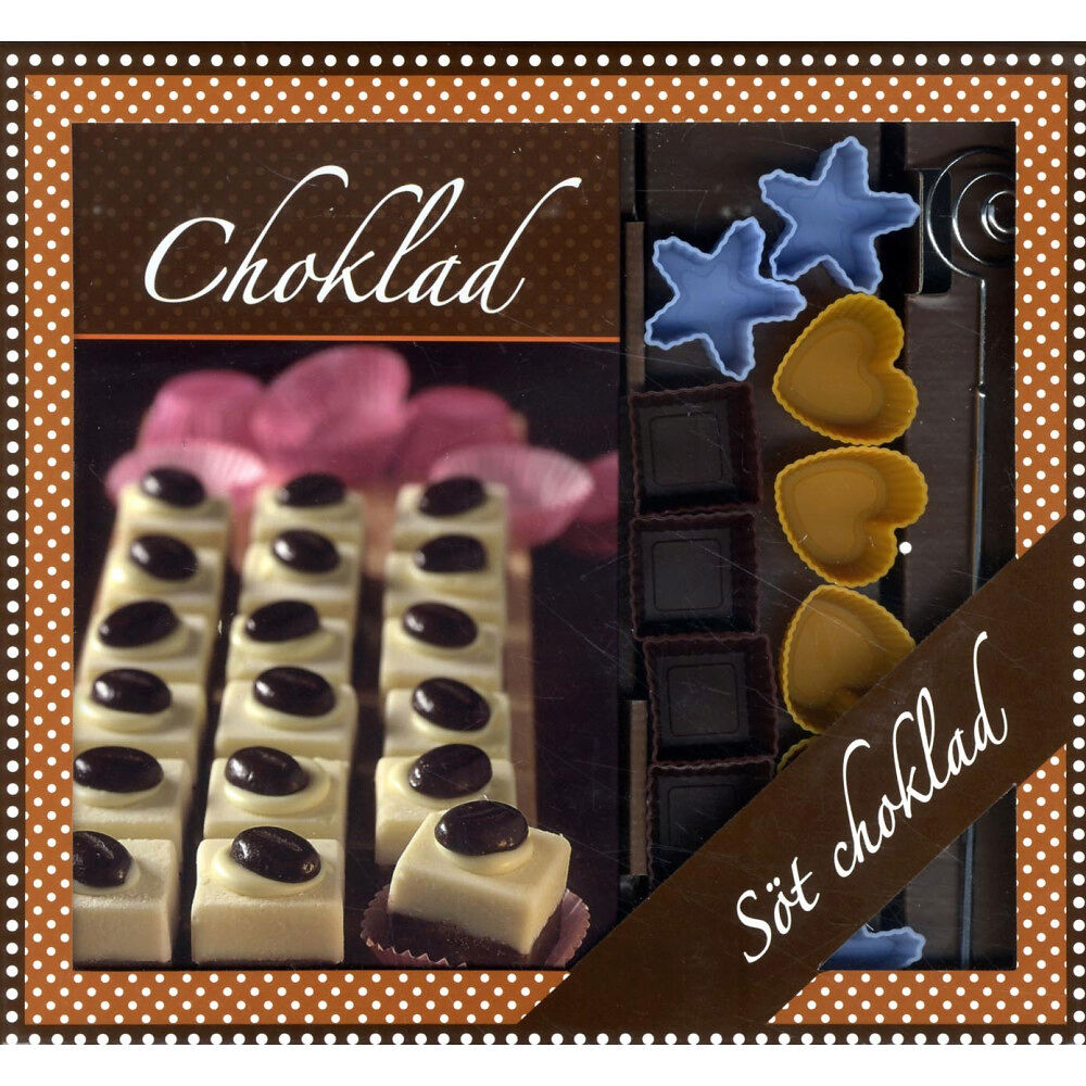 Stevali Choklad box - bok, 12 pralinformar & doppspiraler (bok)