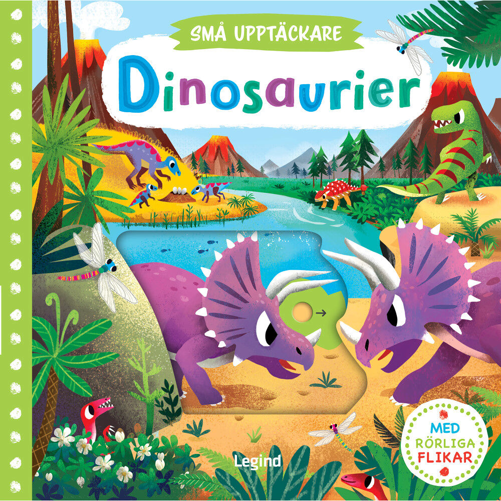 Legind A/S Dinosaurier - med rörliga flikar (bok, board book)