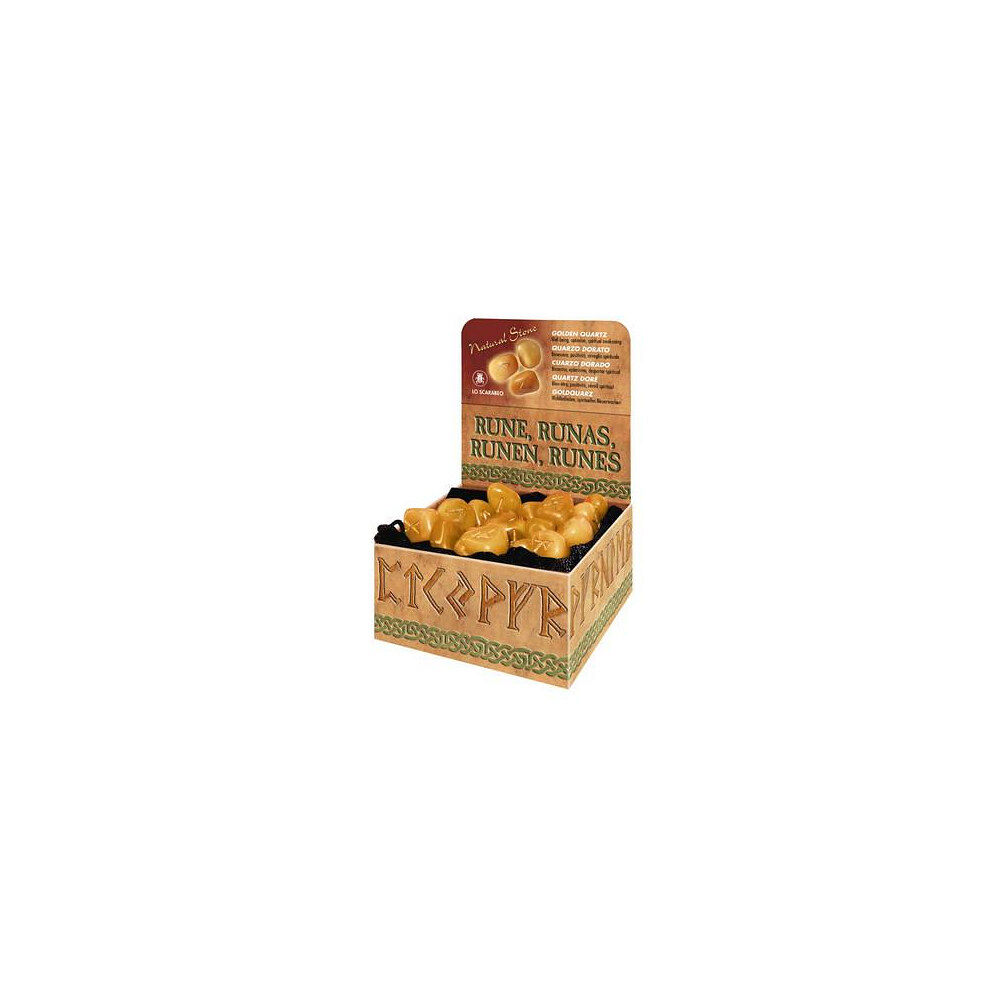 Lo Scarabeo Golden Quartz Runes (inbunden, eng)