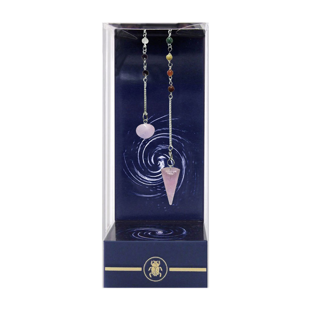 Lo Scarabeo Premium Rose Quartz Chakra Pendulum