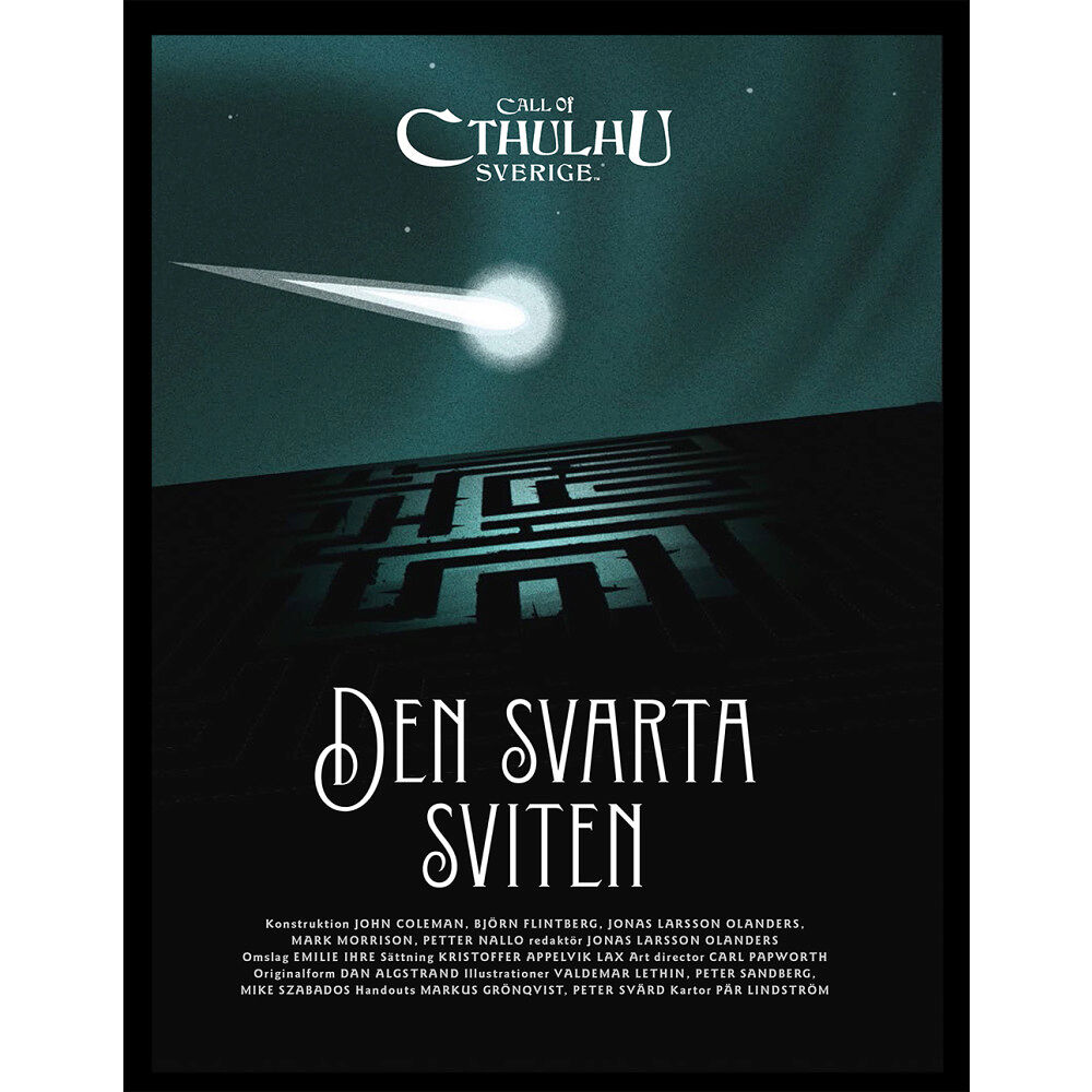 Eloso Förlag Call of Cthulhu Sverige. Den svarta sviten (bok, kartonnage)