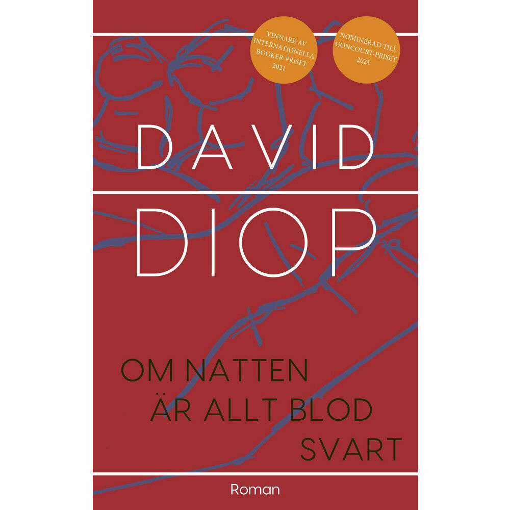 David Diop Om natten är allt blod svart (bok, danskt band)