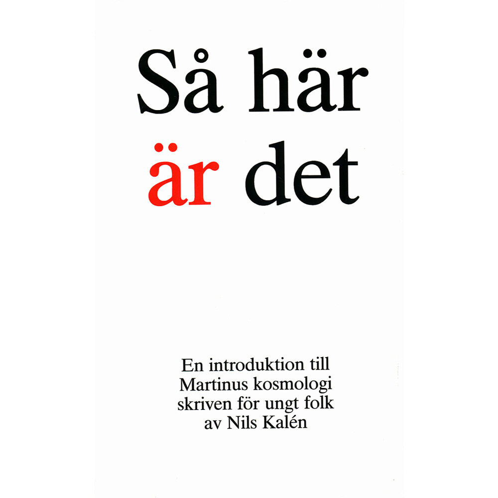 Nils Kalén Så här är det (häftad)