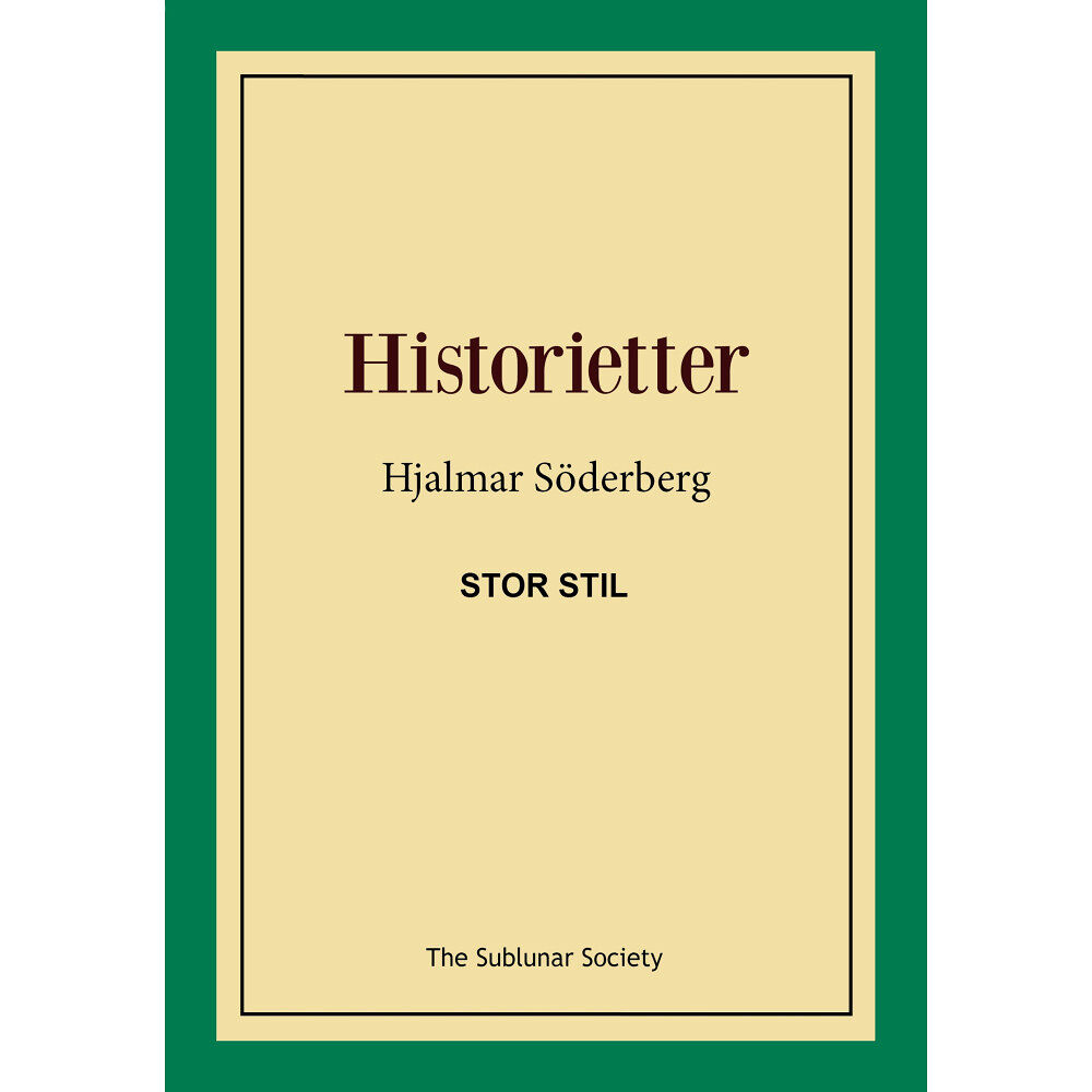 Hjalmar Söderberg Historietter (stor stil) (häftad)