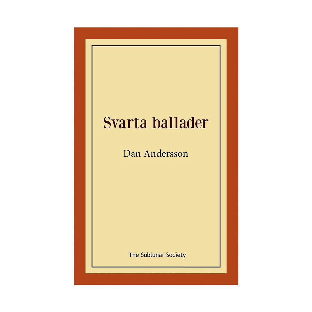 Dan Andersson Svarta ballader (häftad)