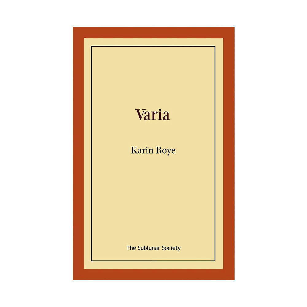 Karin Boye Varia (häftad)