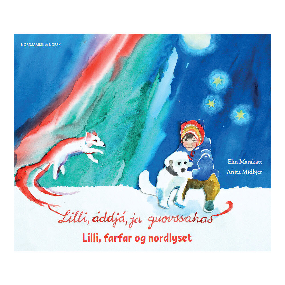 Elin Marakatt Lilli, farfar og nordlyset (nordsamiska & norska) (häftad, nor)
