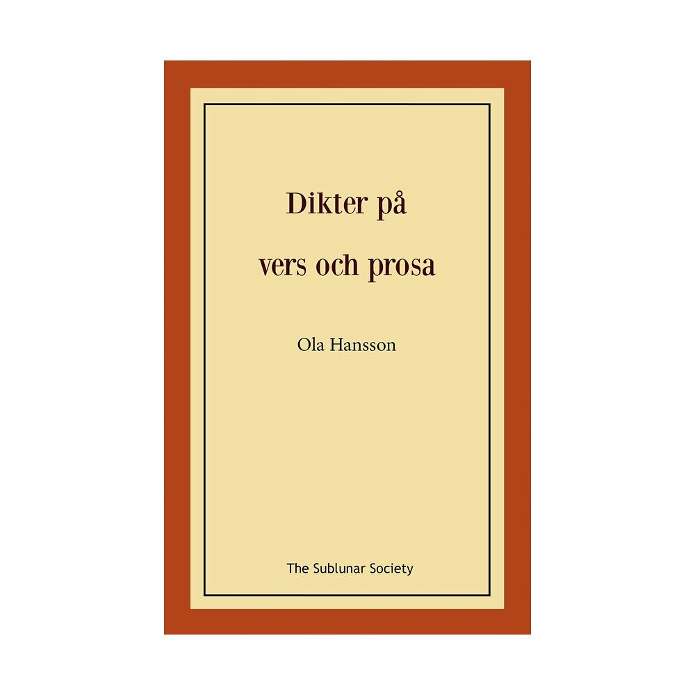 Ola Hansson Dikter på vers och prosa (häftad)