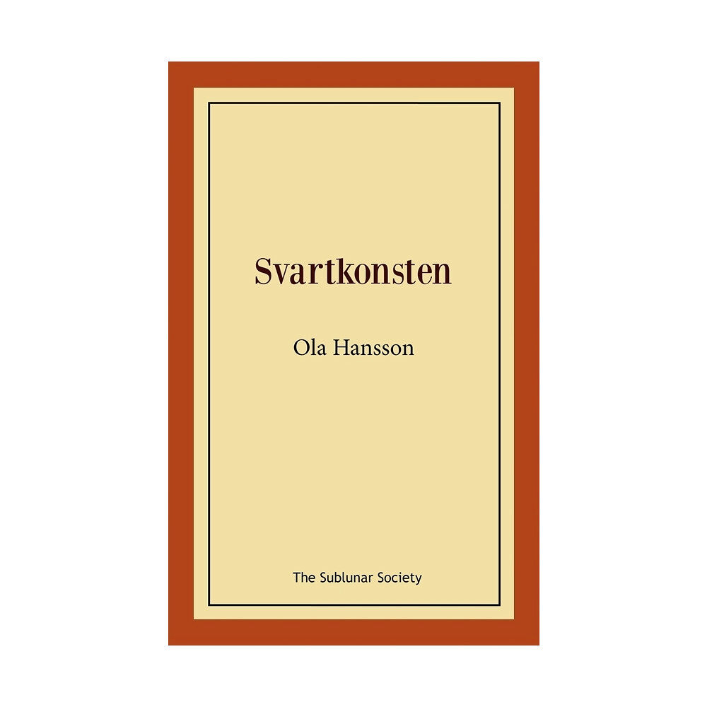 Ola Hansson Svartkonsten (häftad)
