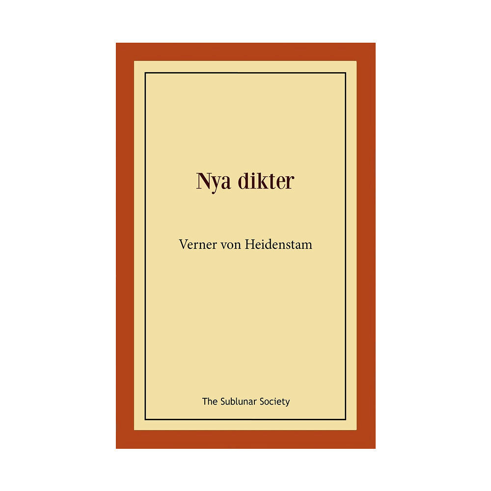 Verner von Heidenstam Nya dikter (häftad)