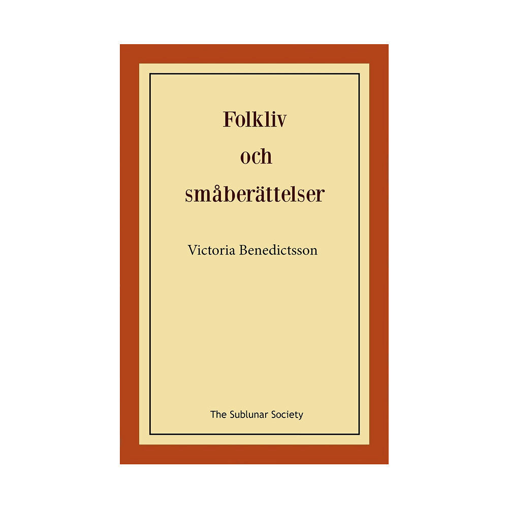 Victoria Benedictsson Folkliv och småberättelser (häftad)
