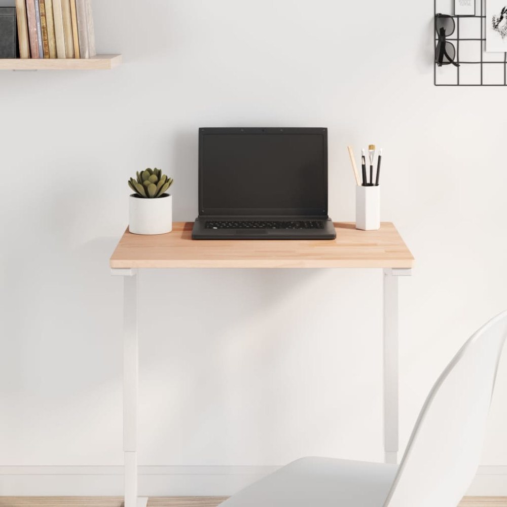 vidaXL Bordsskiva 60x40x1,5 cm rektangulär massivt bokträ