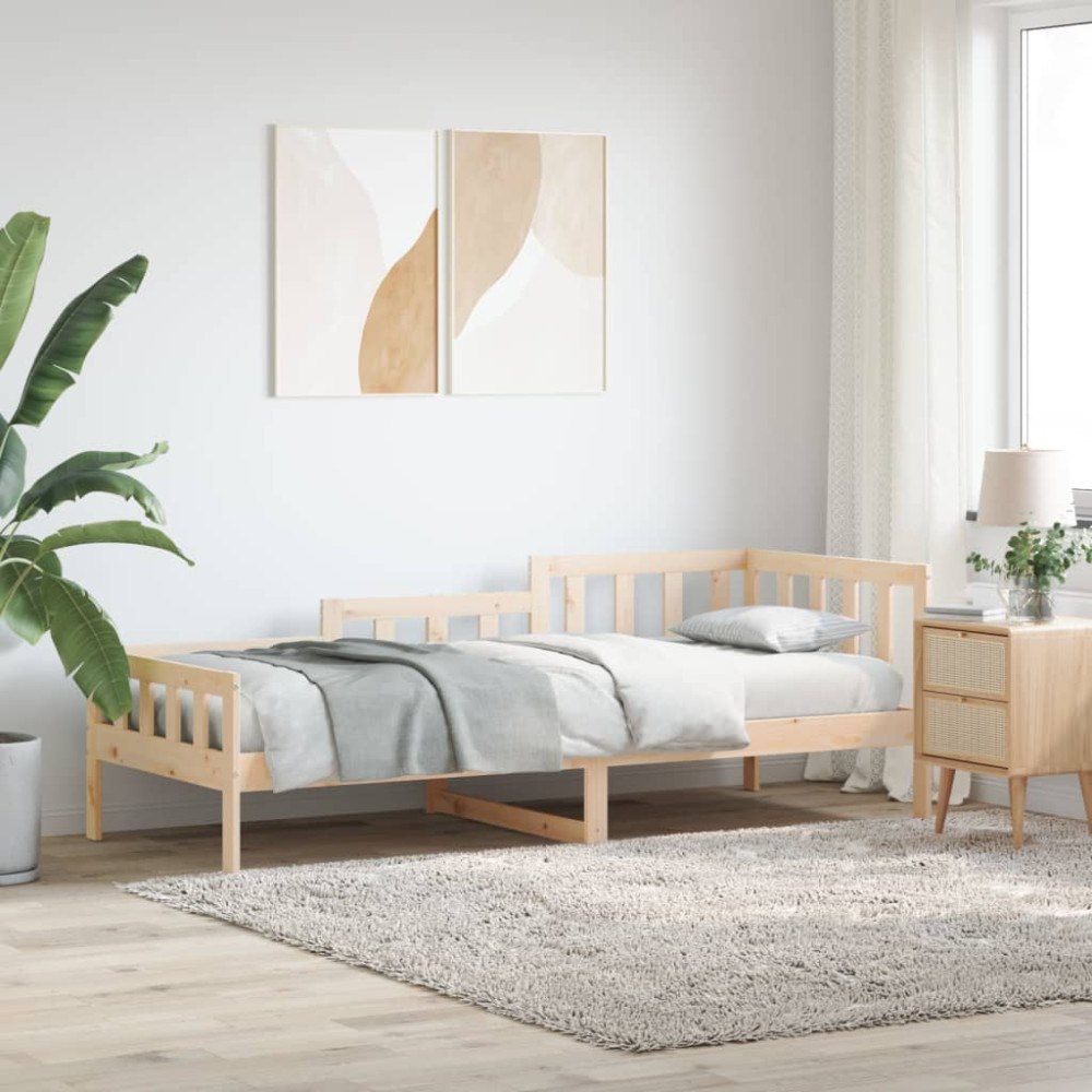 vidaXL Dagbädd utan madrass 80x200 cm massiv furu