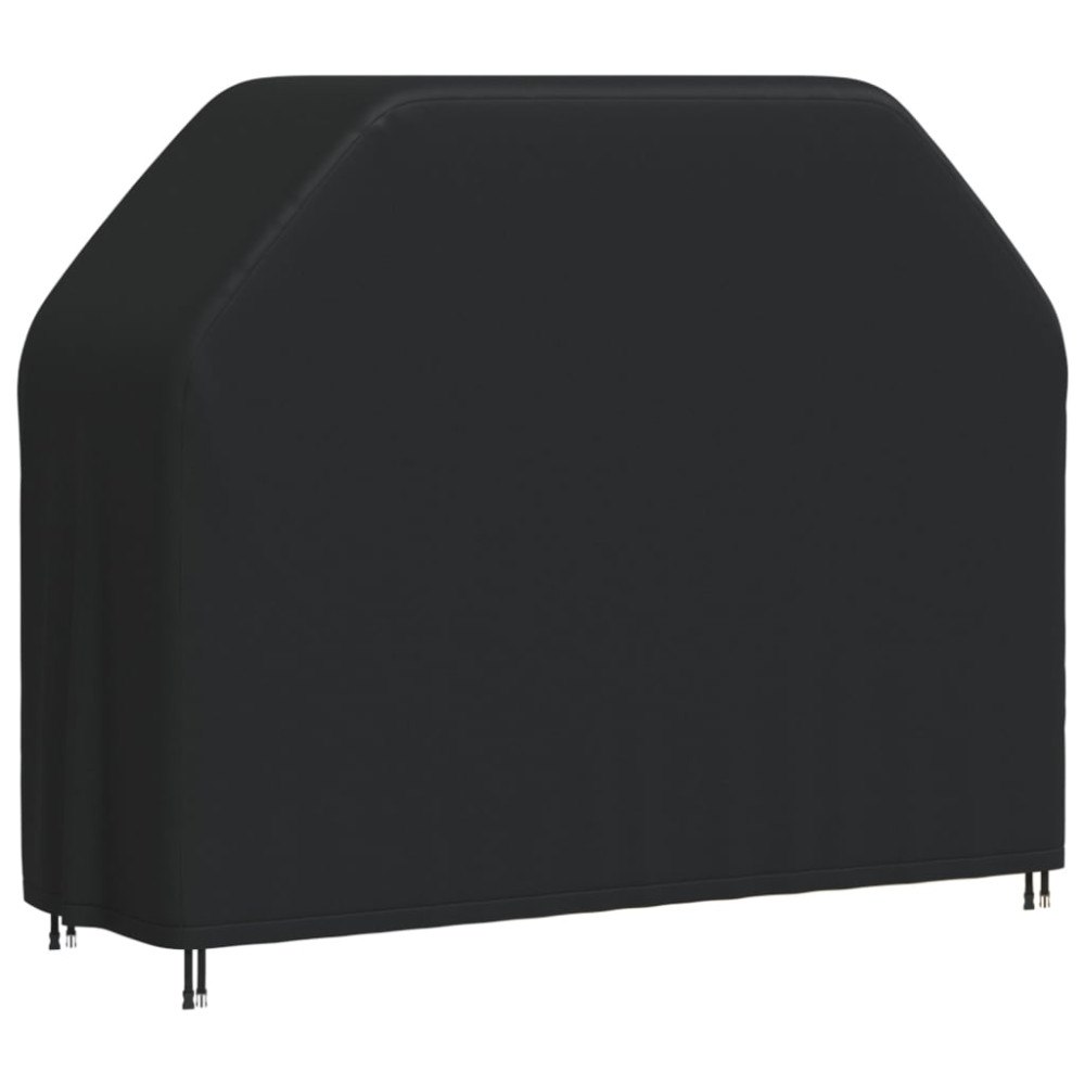 vidaXL Grillskydd 162x61x122 cm svart 420D oxford