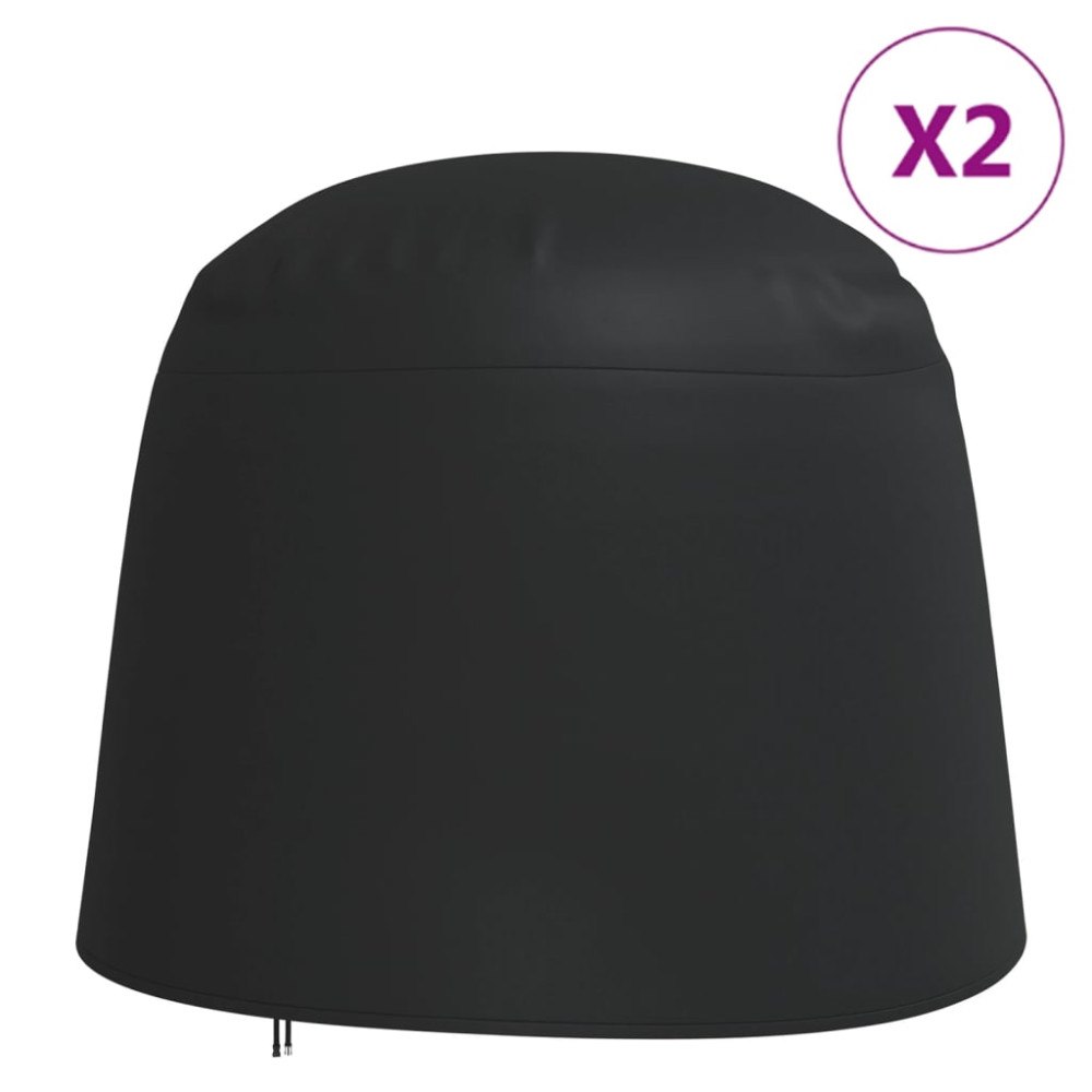 vidaXL Fåtöljskydd 2 st Ø230x200 cm 420D oxford