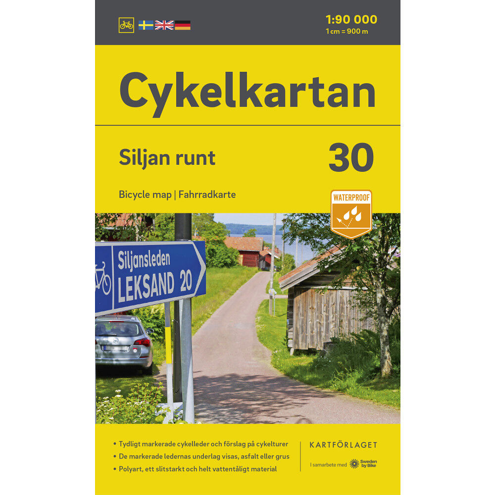 Kartförlaget Cykelkartan Blad 30 Siljan runt 2023-2025