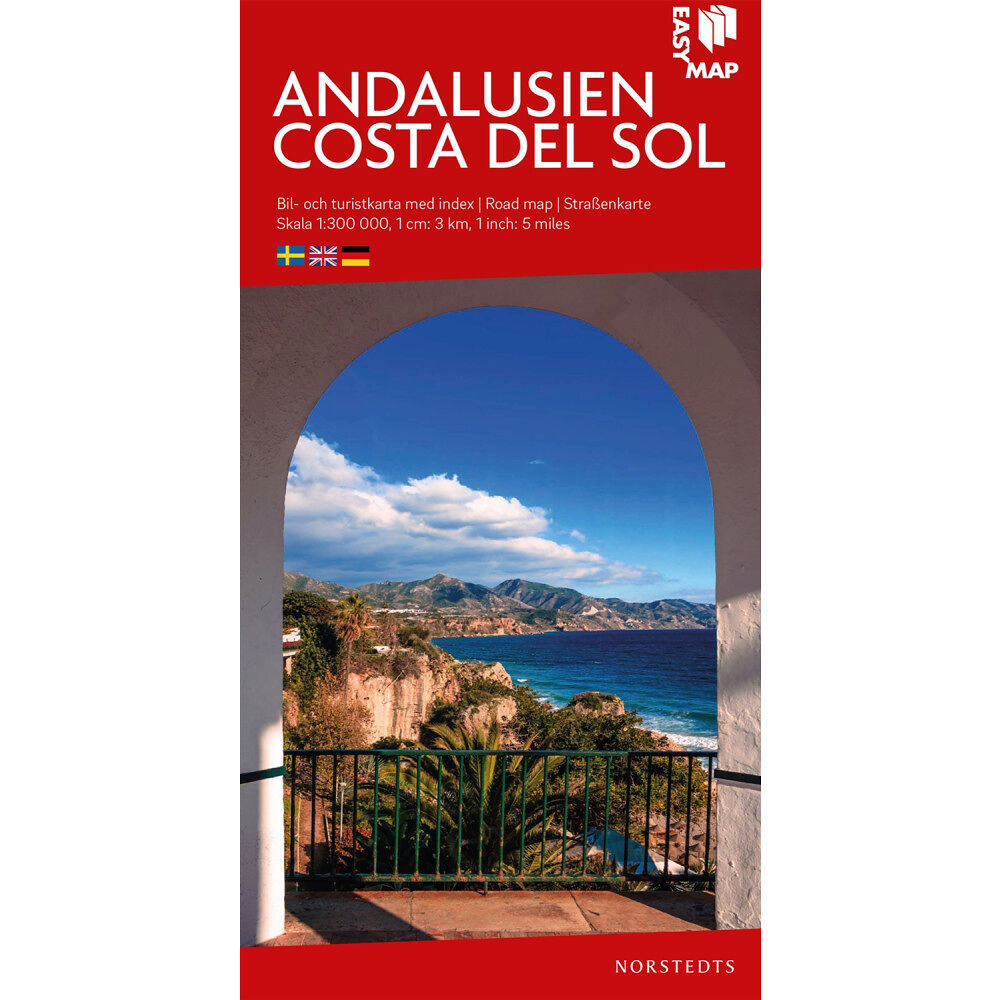 NORSTEDTS Andalusien Costa del Sol EasyMap : Skala 1:300.000