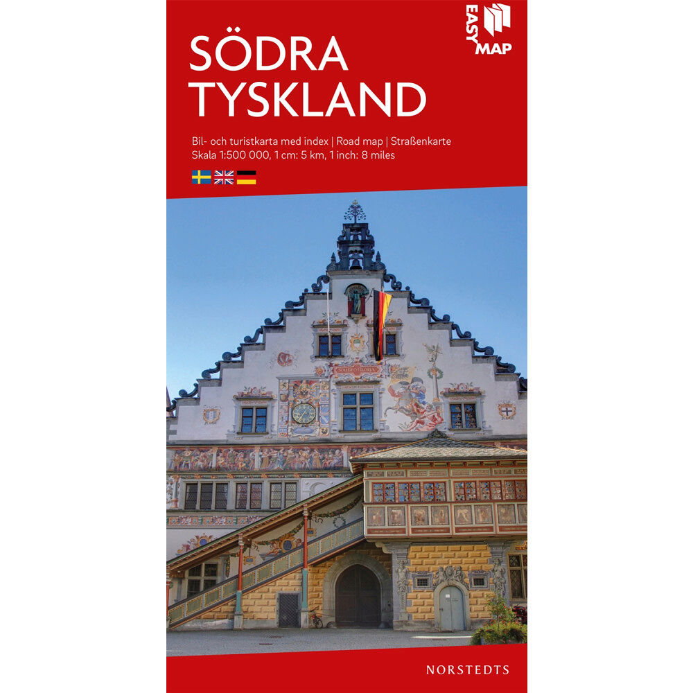 NORSTEDTS Södra Tyskland EasyMap : Skala 1:500.000