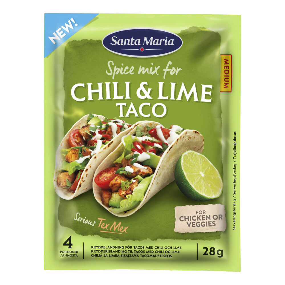 Santa Maria Kryddmix Taco Chili & Lime 28 g