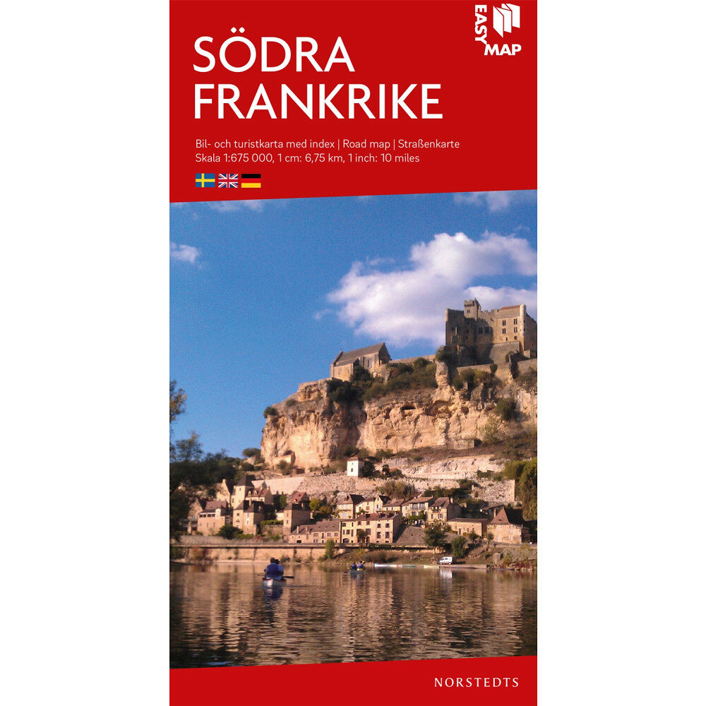 NORSTEDTS Södra Frankrike EasyMap : Skala 1:675.000