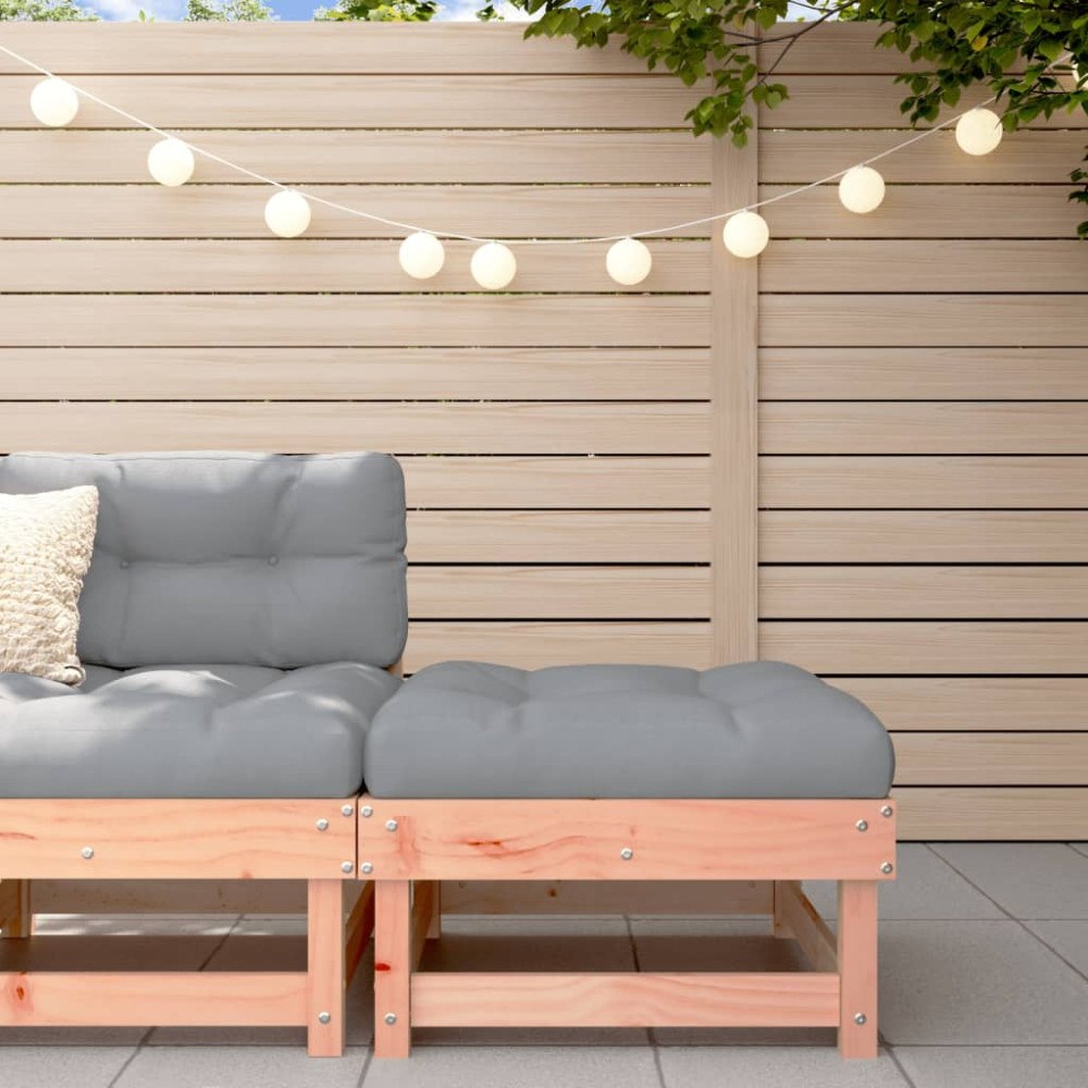 vidaXL Fotpall för trädgården massivt douglasträ