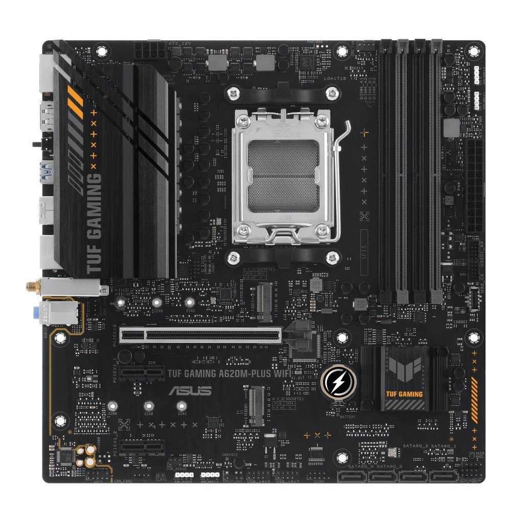 ASUSTeK COMPUTER ASUS TUF GAMING A620M-PLUS WIFI AMD A620 AM5-sockel micro ATX