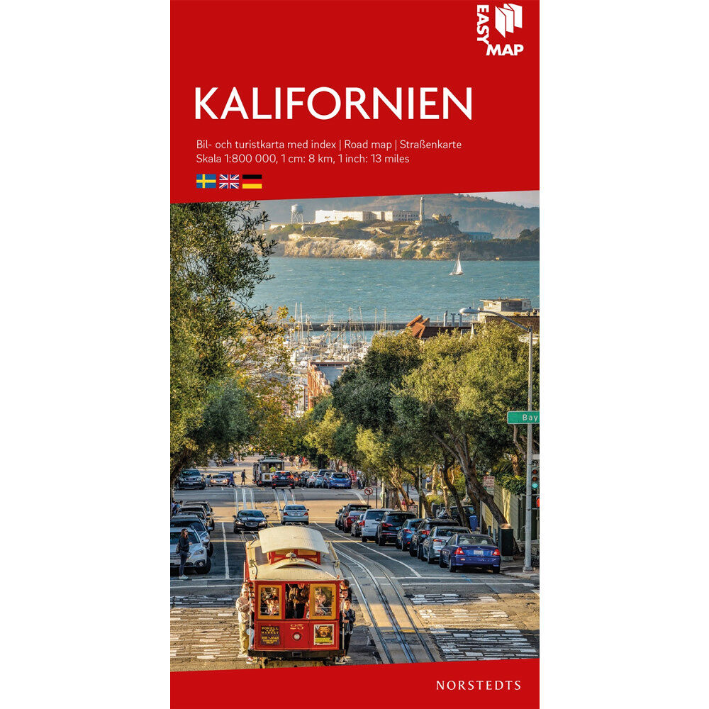 NORSTEDTS Kalifornien EasyMap : Skala 1:800.000