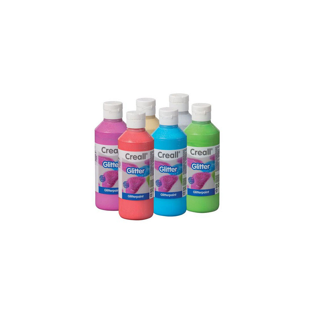 Creall Glitterfärg Creall 6x250ml