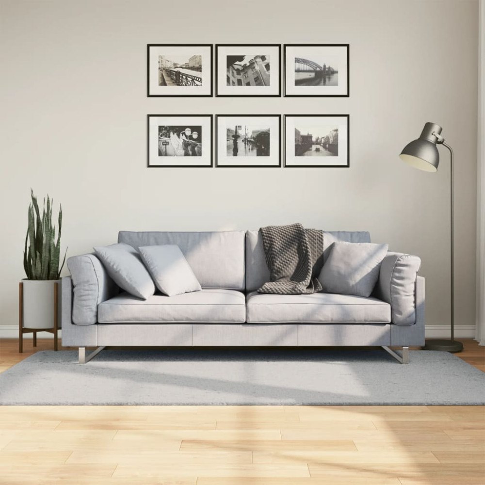 vidaXL Mjuk matta HUARTE med kort lugg tvättbar grå 100x200 cm